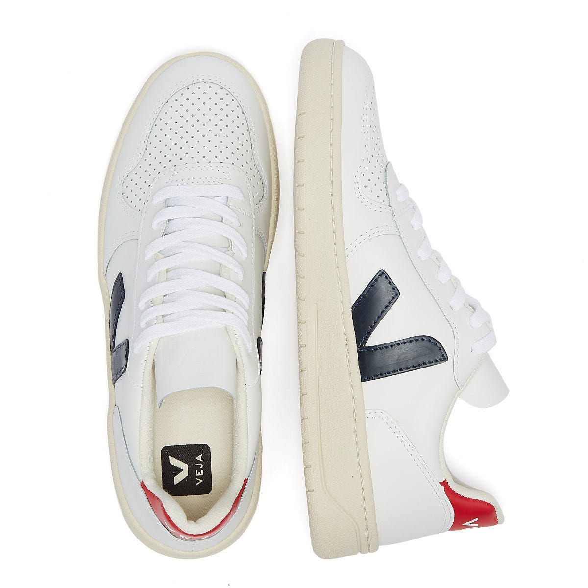 Veja V-10 Mens Extra White / Nautico Pekin Trainers