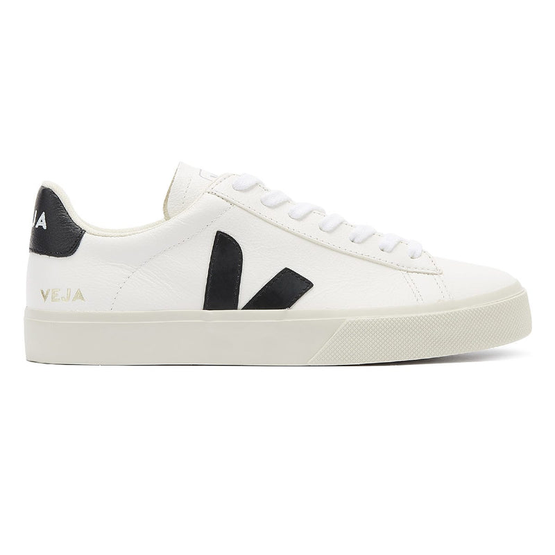 Veja Esplar Leather Baskets blanches / noires pour femmes