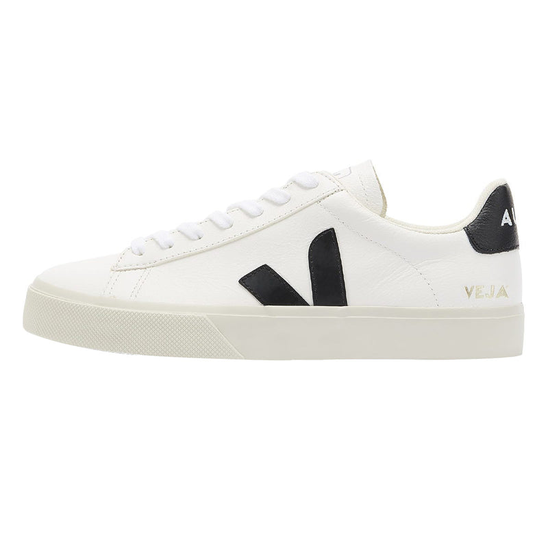 Veja Esplar Leather Baskets blanches / noires pour femmes