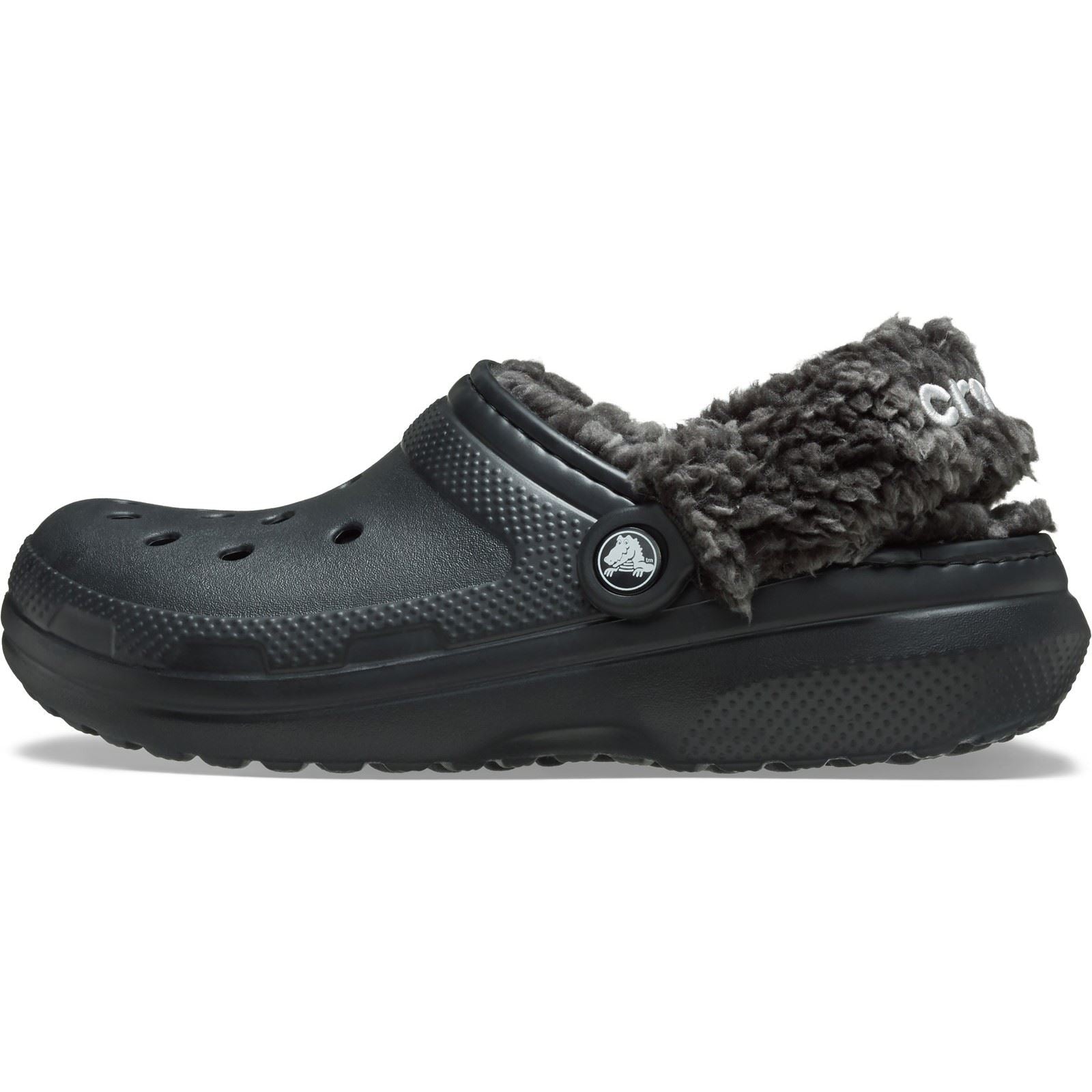 Crocs Classic Fleece Lined Sabots Noirs En Thermoplastique Pour Homme