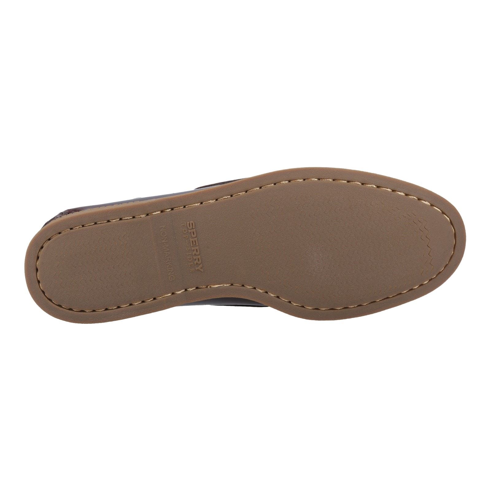 Sperry Authentic 2 Eye Chaussures Bateau Pour Hommes En Cuir Couleur Amaretto