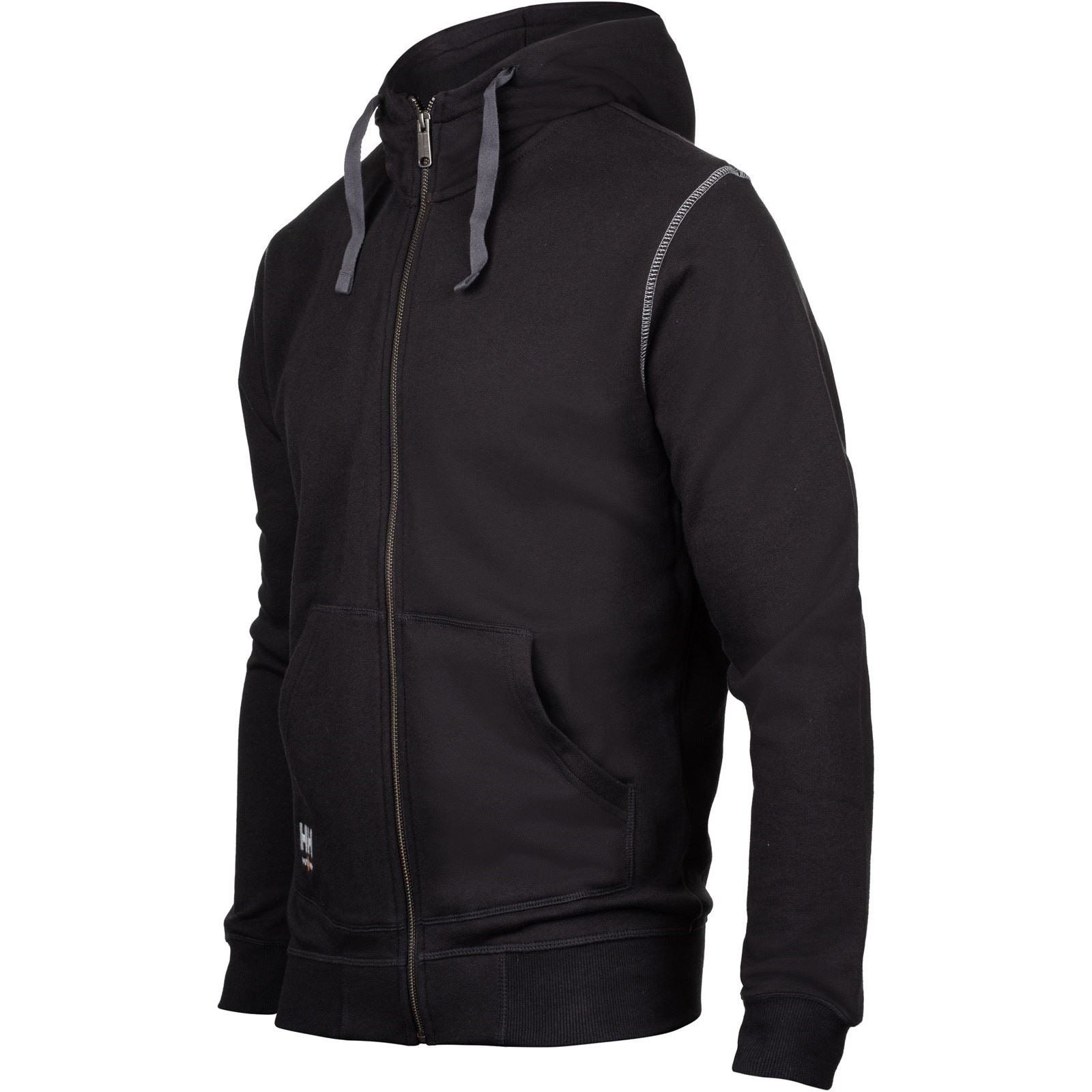 Helly Hansen Workwear Oxford Zip Sweatshirt À Capuche Noir En Coton Pour Homme