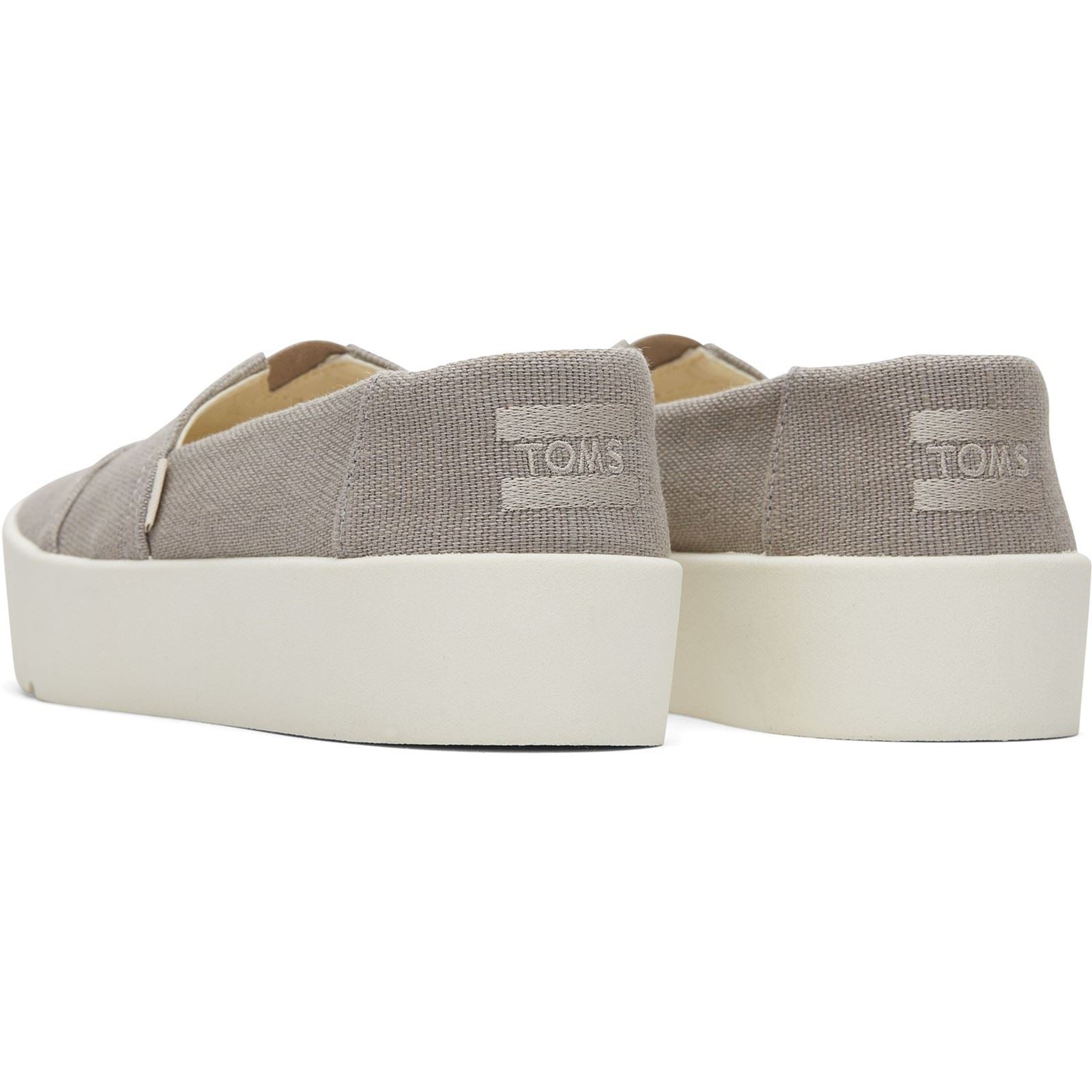 TOMS Verona Baskets Femme Grises Clair En Textile