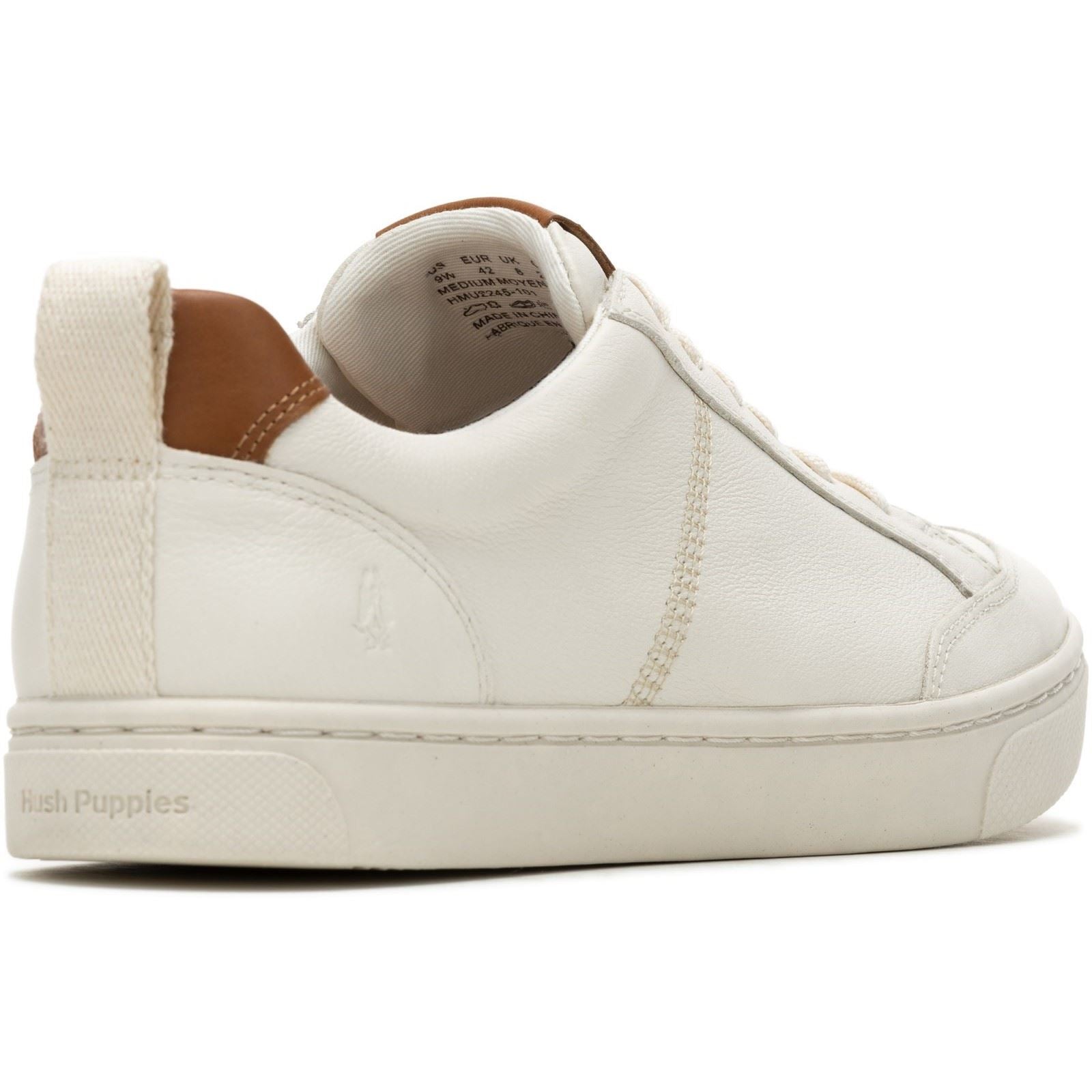 Hush Puppies The Good Low Top Baskets Blanches En Cuir Pour Hommes