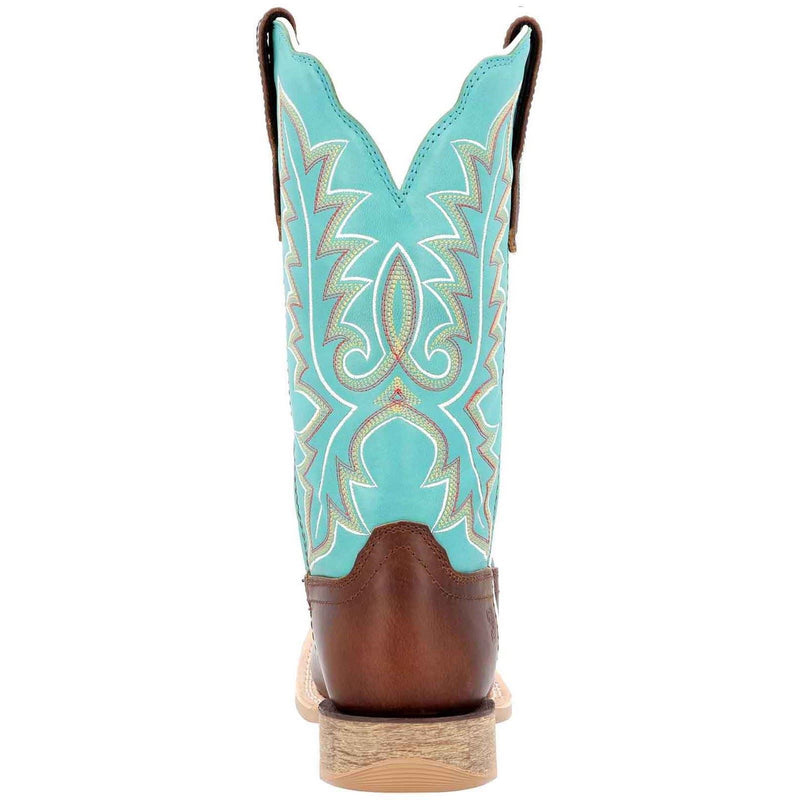 Durango Lady Rebel Pro Bottes En Cuir Pour Femmes Bay Marron/bleu Arctique