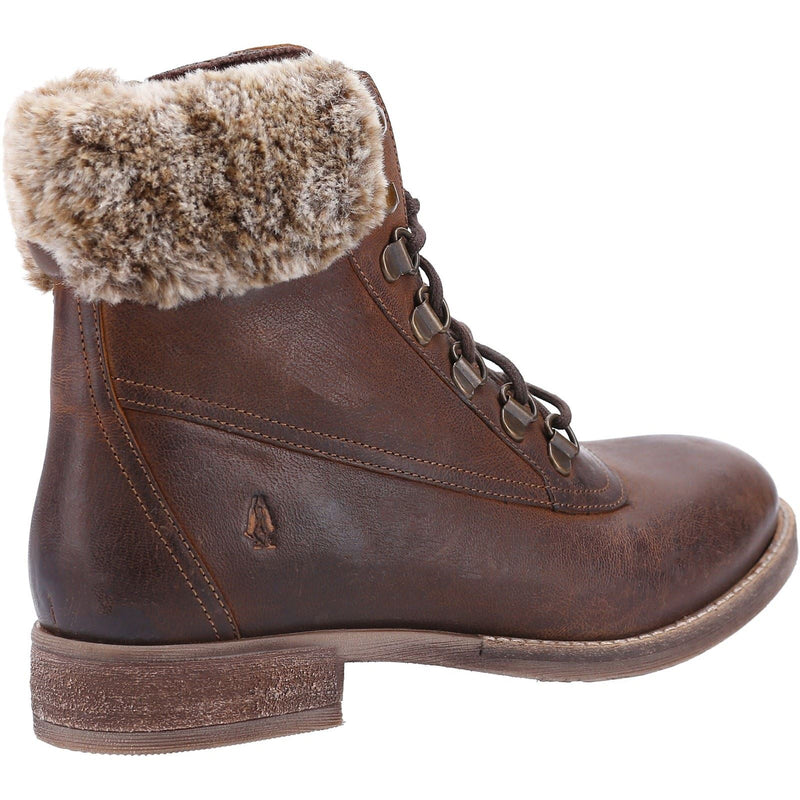 Hush Puppies Effie Bottes Marron En Fausse Fourrure Pour Femme