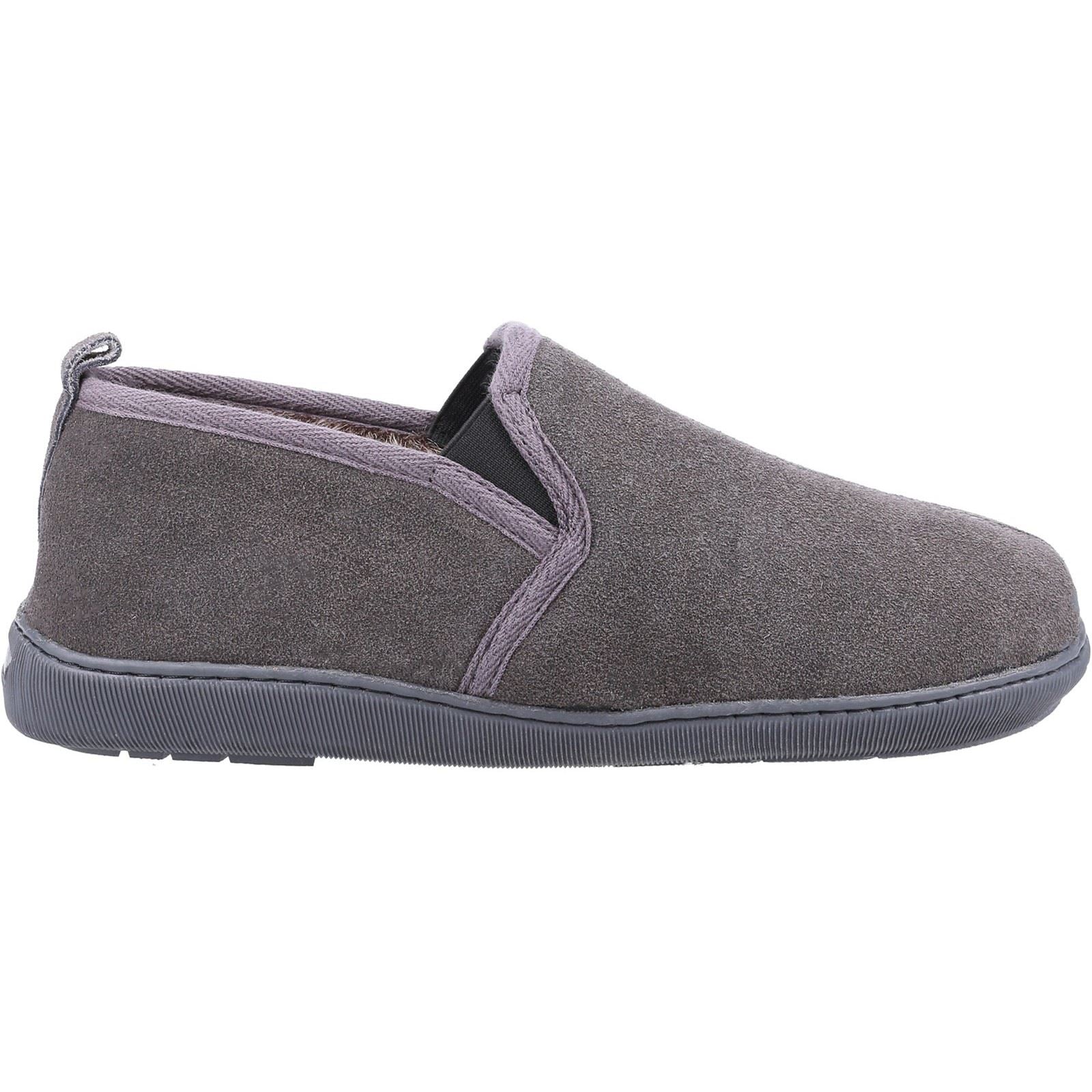 Hush Puppies Arnold Chaussons Homme Gris En Daim