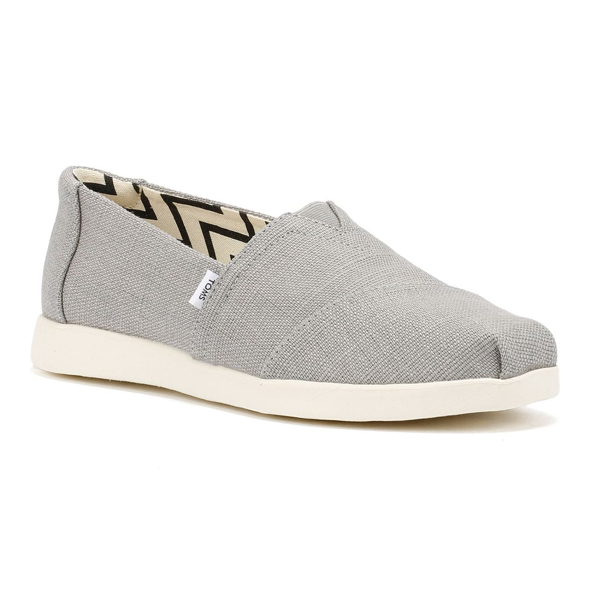 TOMS Alpargata Plus Heritage Espadrilles En Toile Grise Pour Femme
