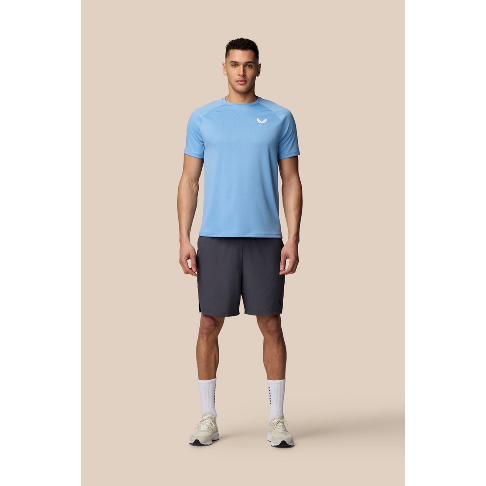 Castore Adapt Training T-Shirt De Sport Actifs Pour Hommes En Polyester Noir