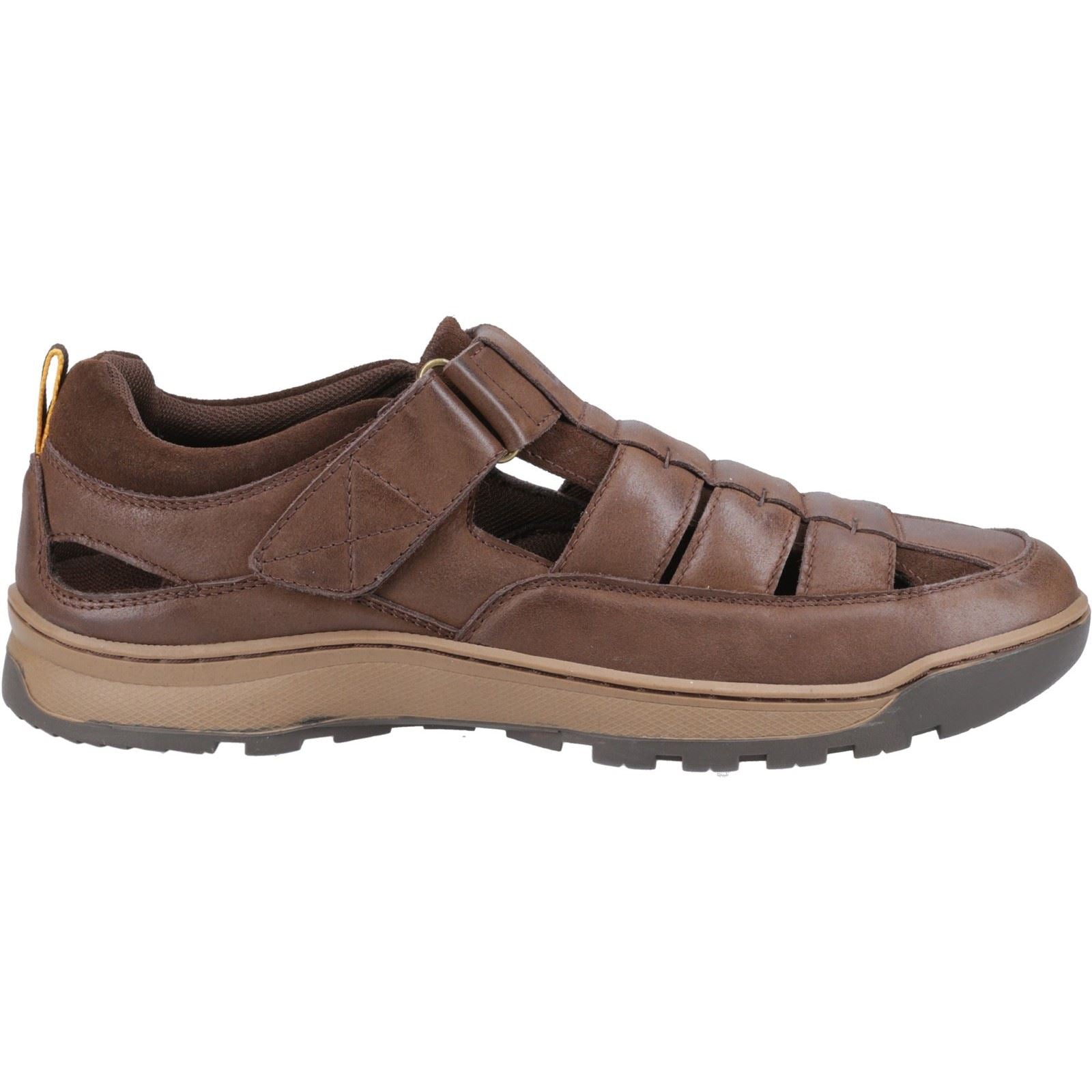 Hush Puppies Rucker Sandales Homme En Cuir Marron