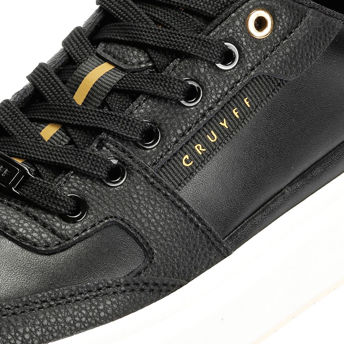 Cruyff Endorsed Tennis Baskets En Cuir Noir Pour Hommes