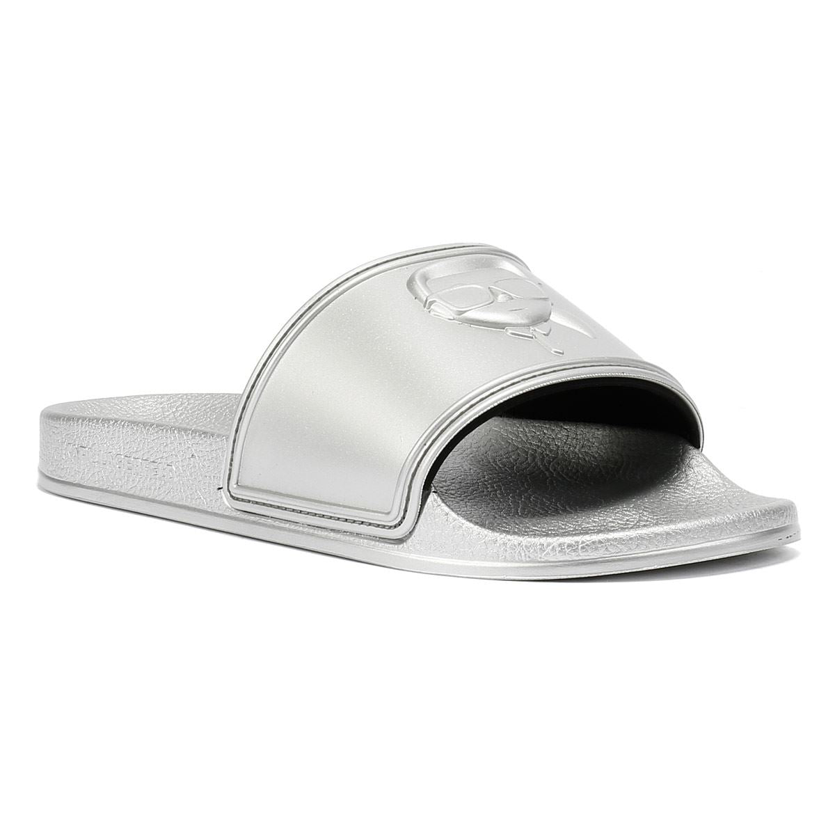 Karl Lagerfeld Kondo 2.0 Karl NFT Sandales Argentées Pour Femmes
