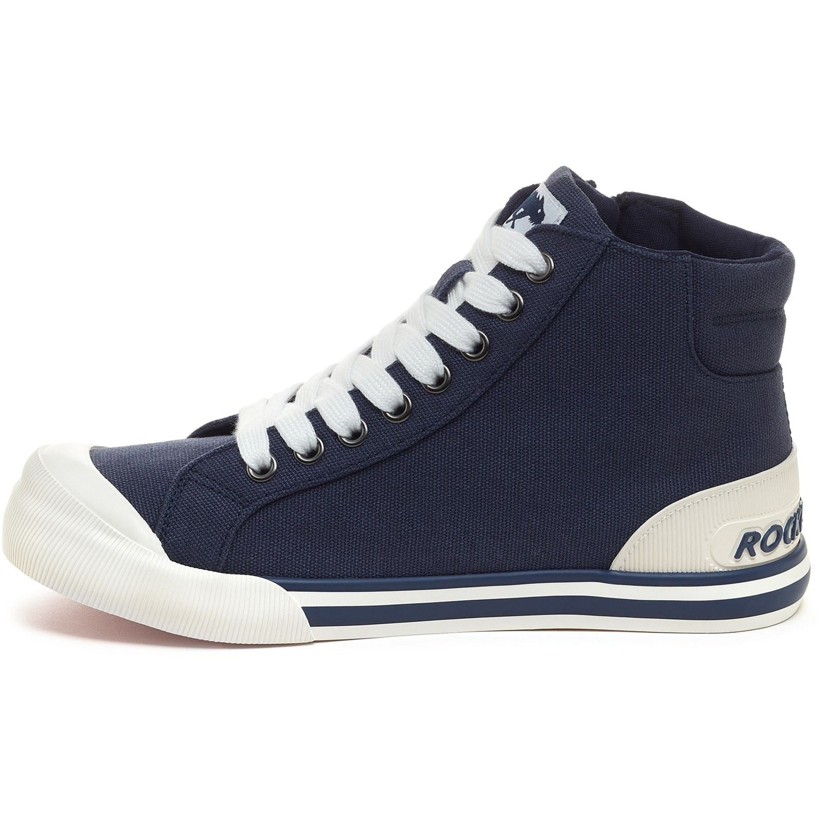 Rocket Dog Jazzin Hi Baskets En Coton Pour Femmes, Couleur Marine