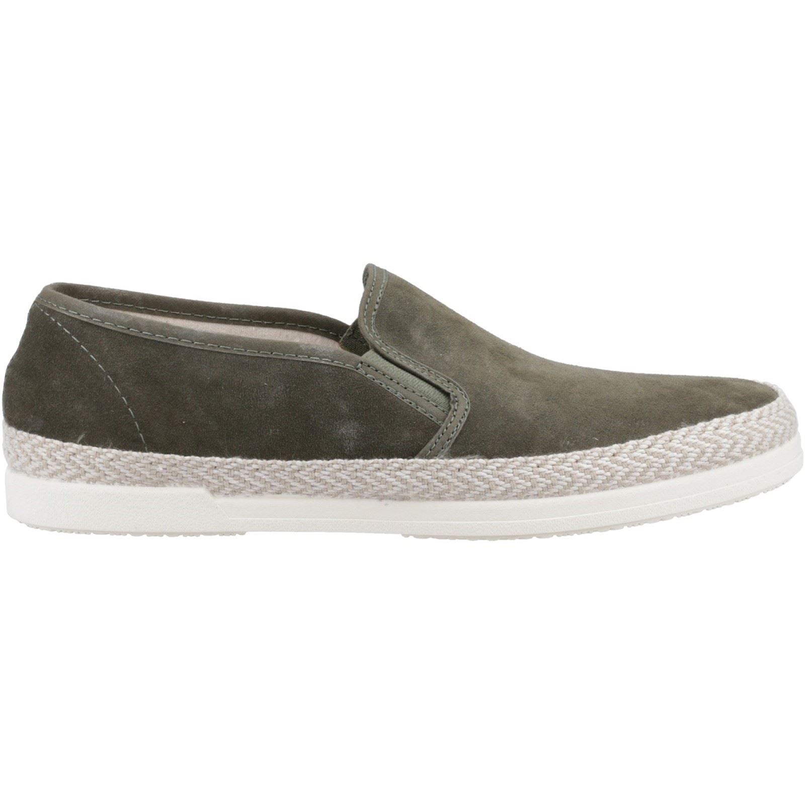 Dune Francisco Baskets En Daim Pour Hommes De Couleur Kaki
