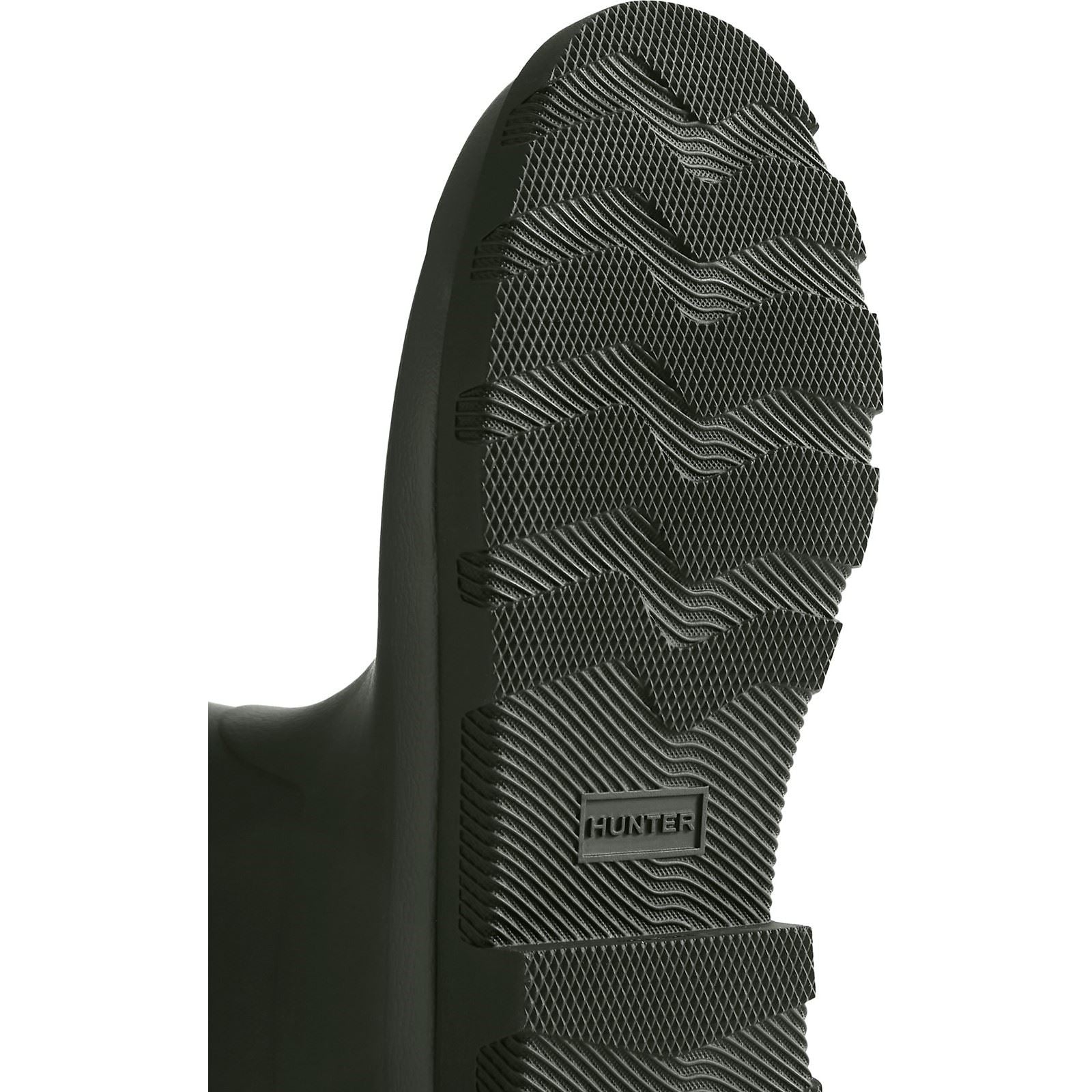 Hunter Downpour Adjustable Bottes De Wellington En Caoutchouc Pour Hommes Vert Olive Foncé/Noir