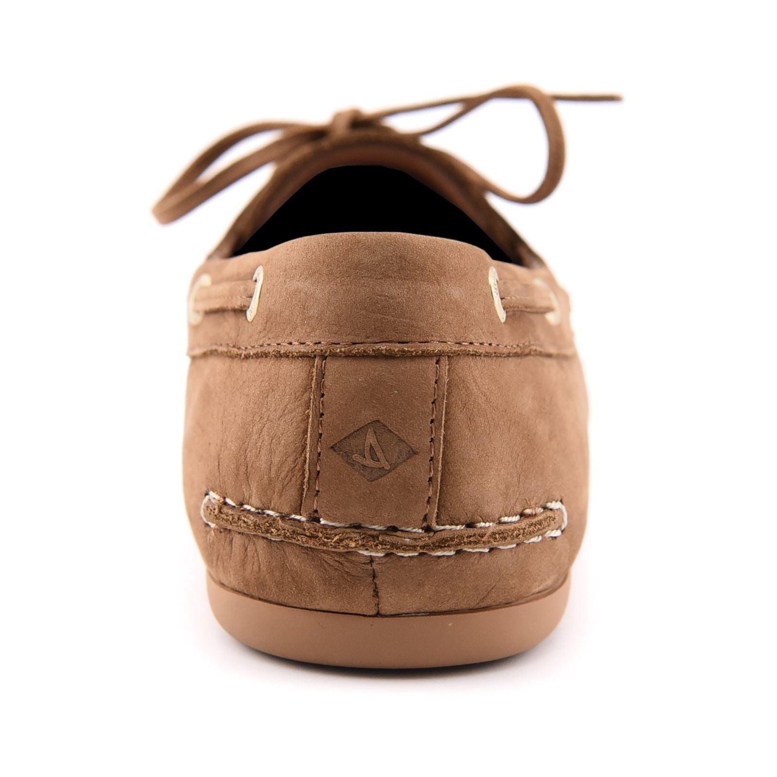 Sperry Slim Boat Chaussures Bateau En Cuir Pour Femmes Couleur Tan