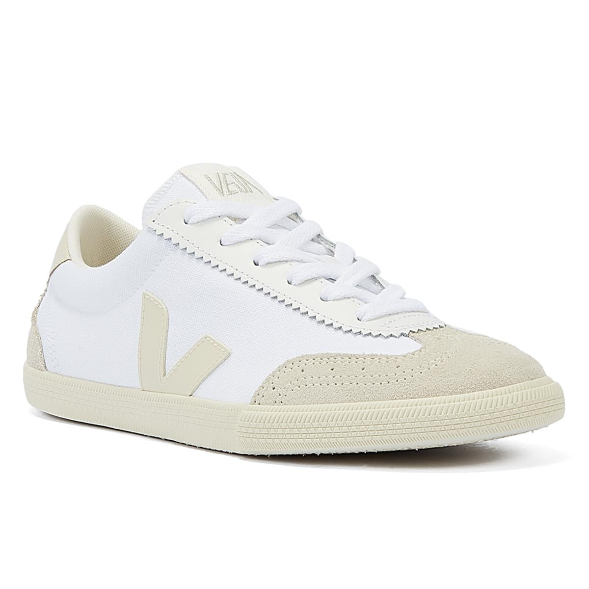 Veja Volley Sneakers En Coton Blanc/Pierre Pour Hommes