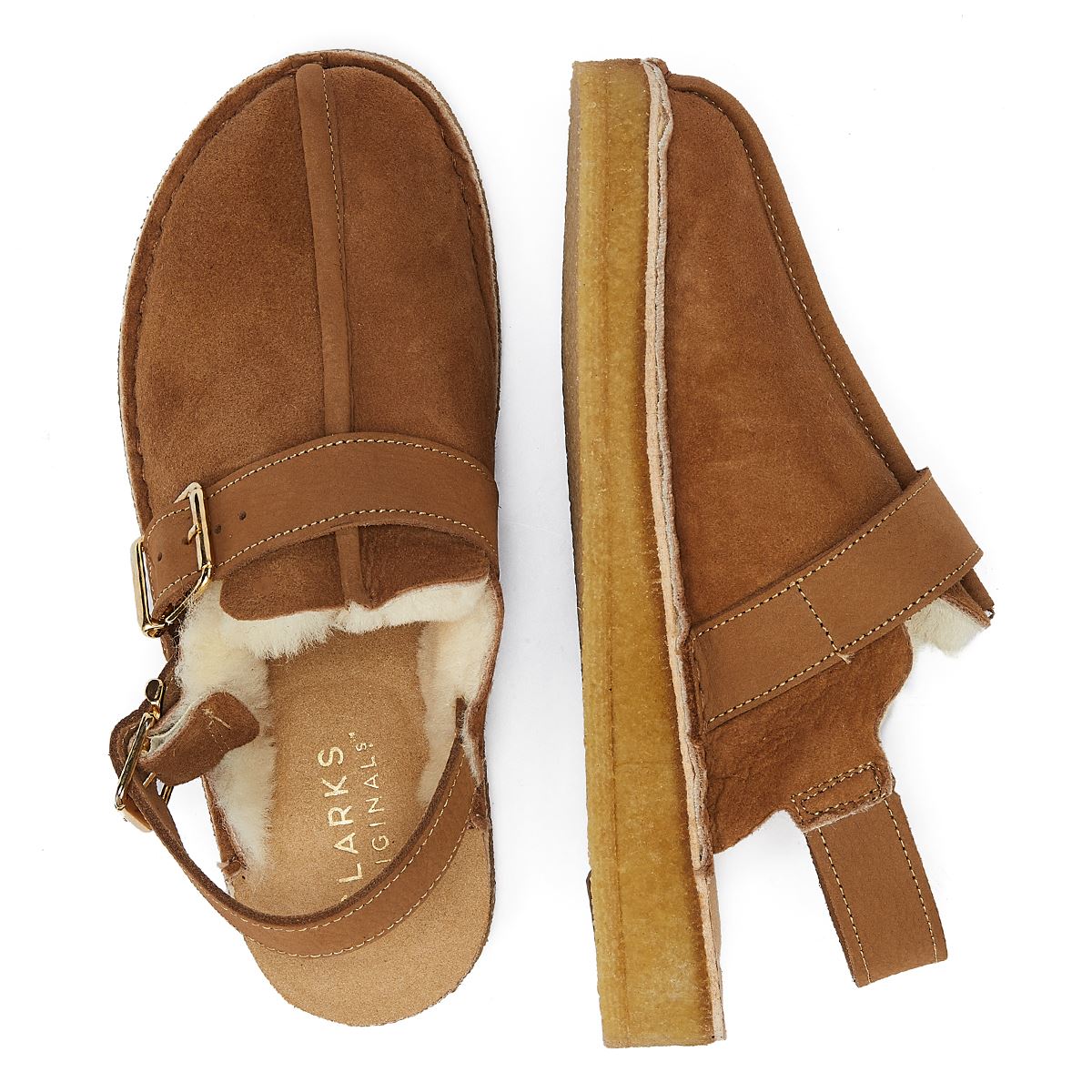 Clarks Originals Trek Mule Sling Doublée Pour Femmes Chaussures Confort Caramel