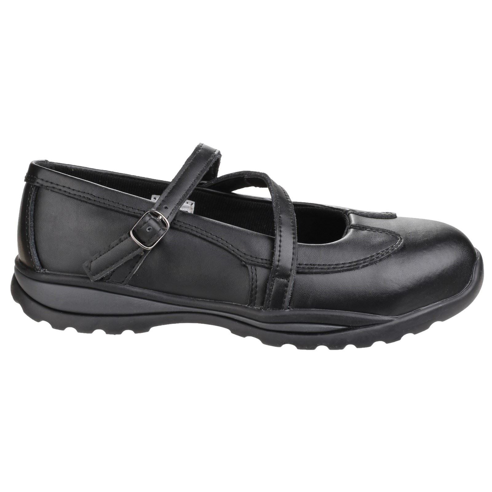 Amblers Safety  Chaussures De Sécurité Noires En Cuir Pour Femmes Fs55