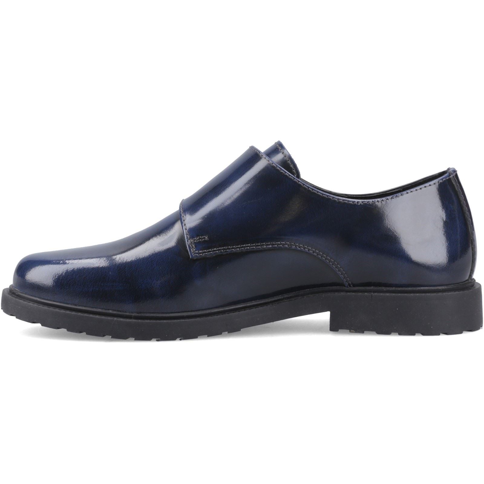 Hush Puppies Verity Hi-Shine Chaussures En Cuir Pour Femmes Navy