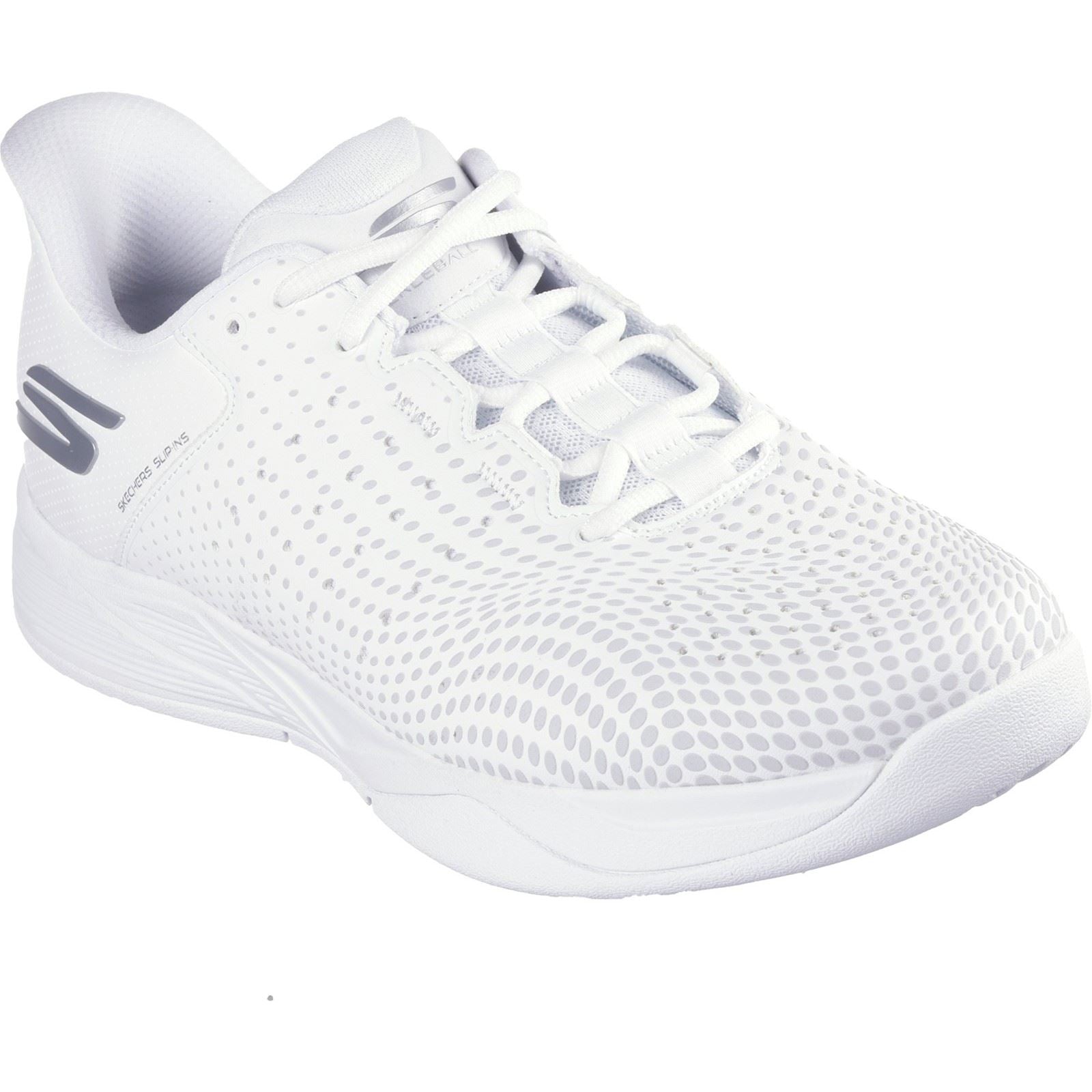 Skechers Performance Slip ins Relaxed Fit Viper Court Reload Baskets Blanches Pour Hommes En Polyuréthane
