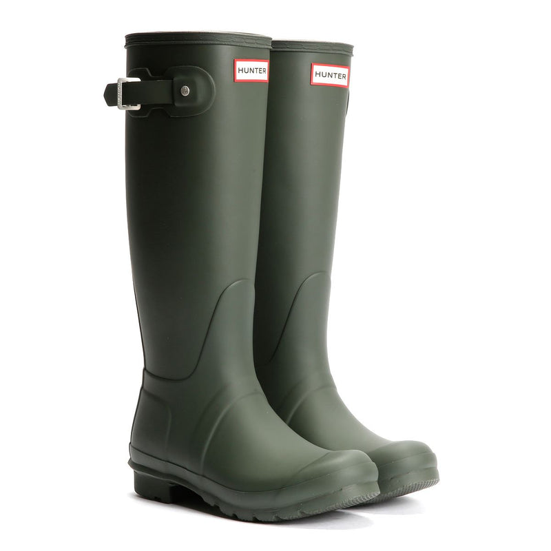 Hunter Original Tall Bottes En Caoutchouc Vertes Pour Femmes