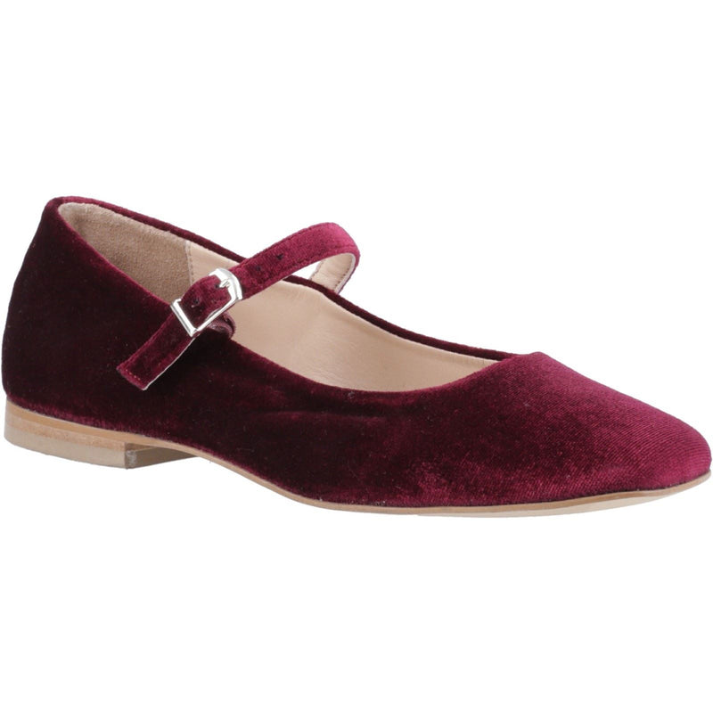 Hush Puppies Pasha Chaussures Bordeaux En Velours Pour Femmes