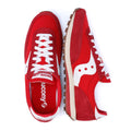Saucony Trainer 80 Baskets Rouges En Daim