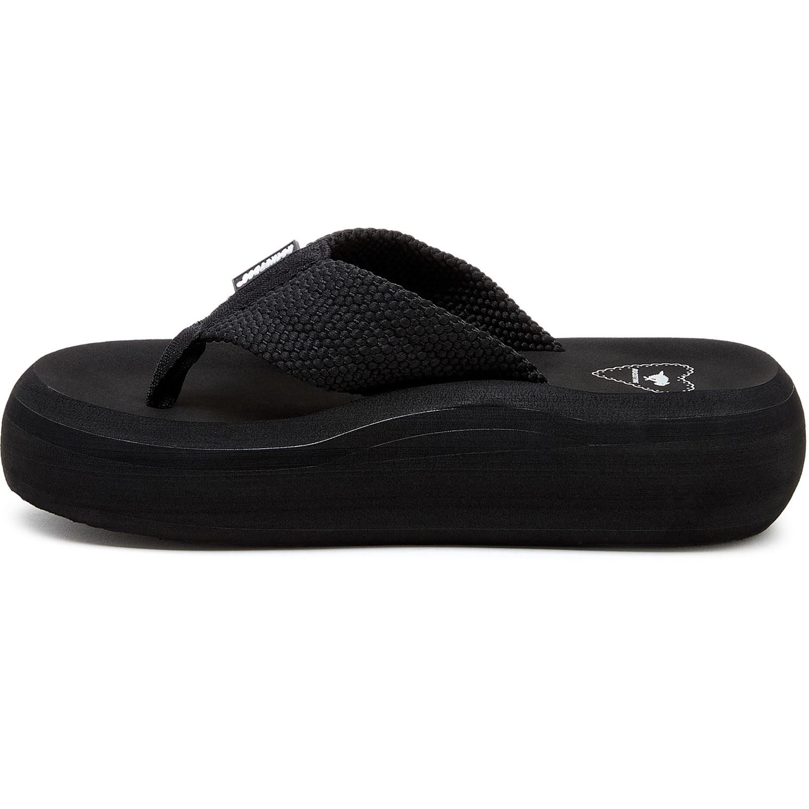 Rocket Dog Sandy Webbing Sandales Noires Pour Femme En Textile