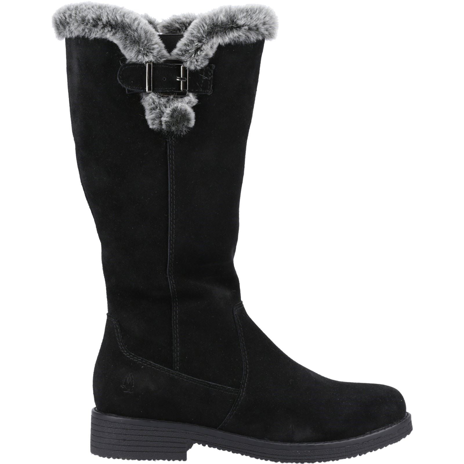 Hush Puppies Millie Bottes Noires Pour Femmes En Suède