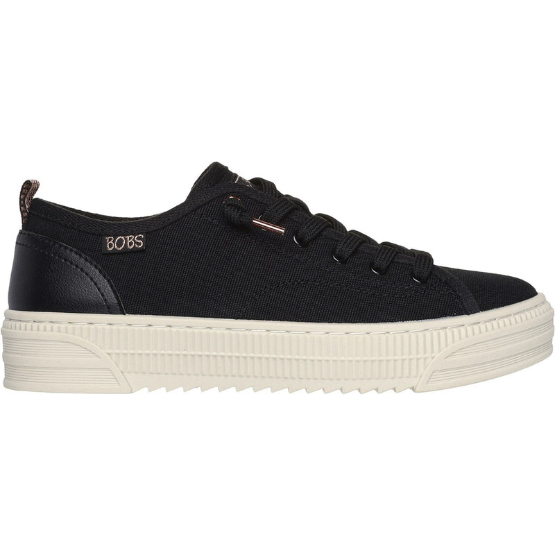 Skechers BOBS Copa Sneakers Noires Pour Femmes En Textile