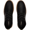 TOMS Navi Bottes Noires En Cuir Pour Hommes