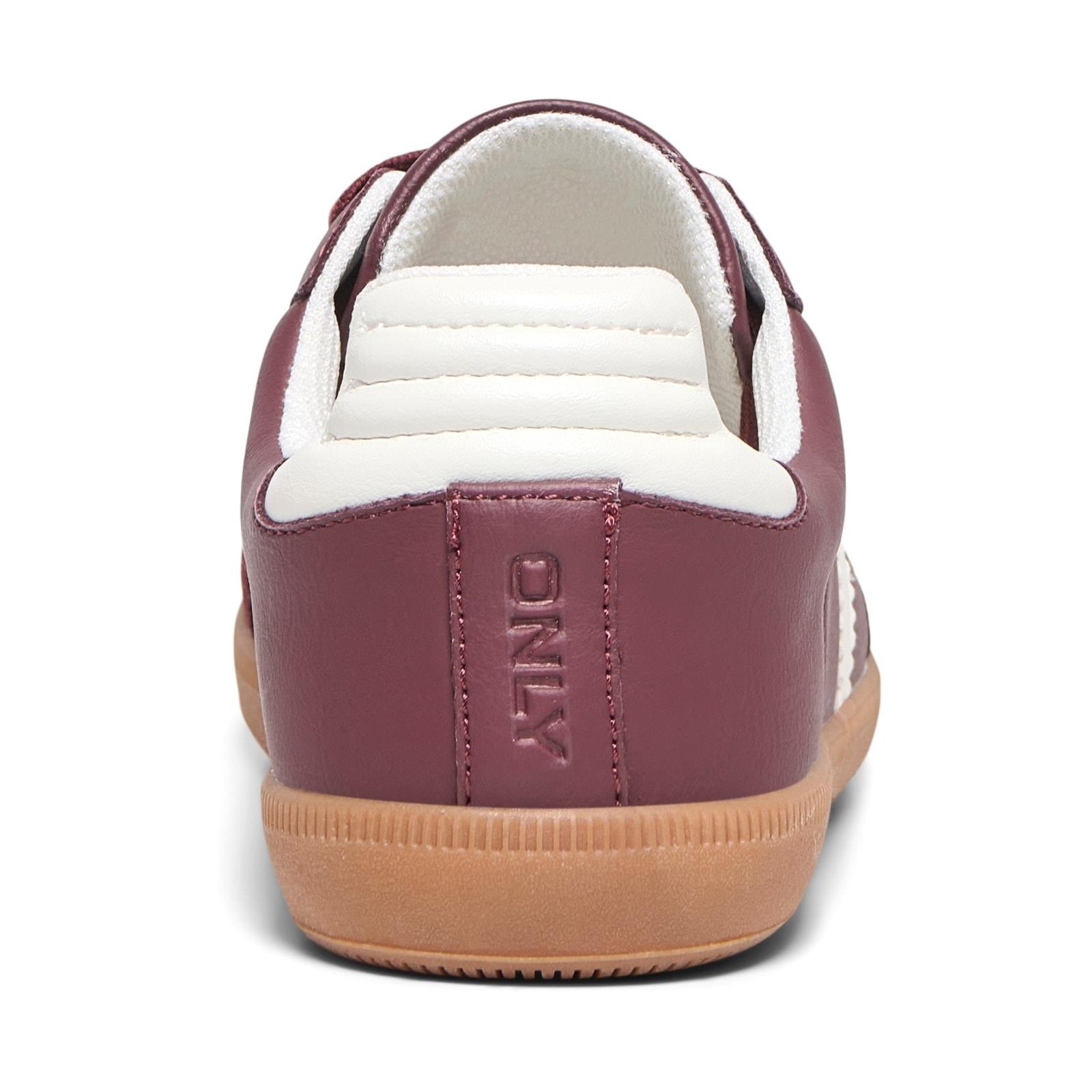 ONLY Amber Chaussures De Sport Pour Femme En Polyester Bordeaux/crème