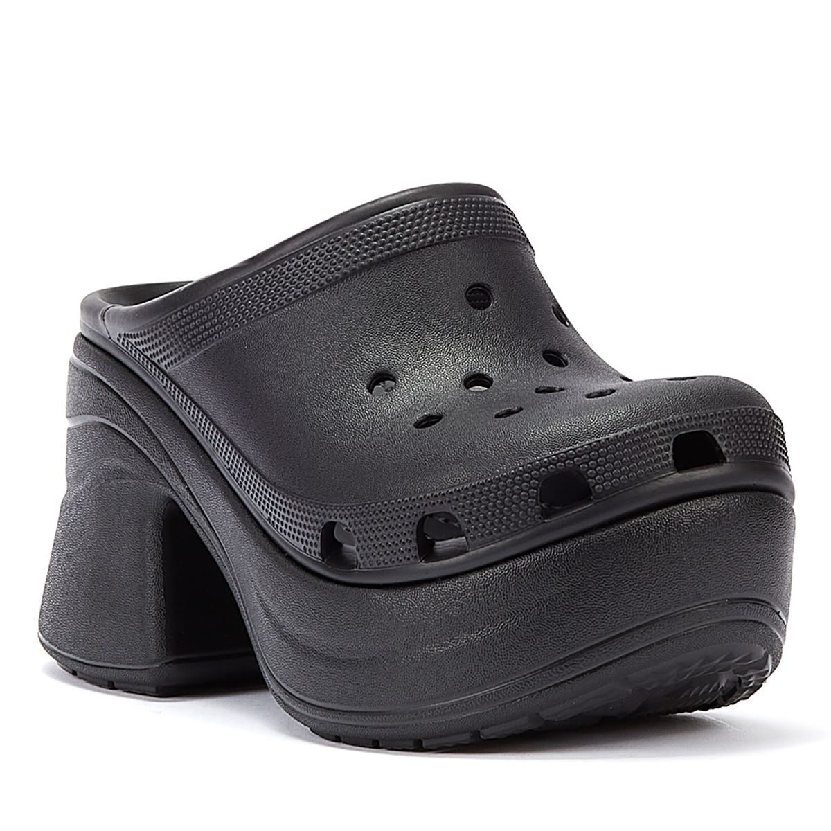 Sandales noires Crocs Siren Clog pour femmes