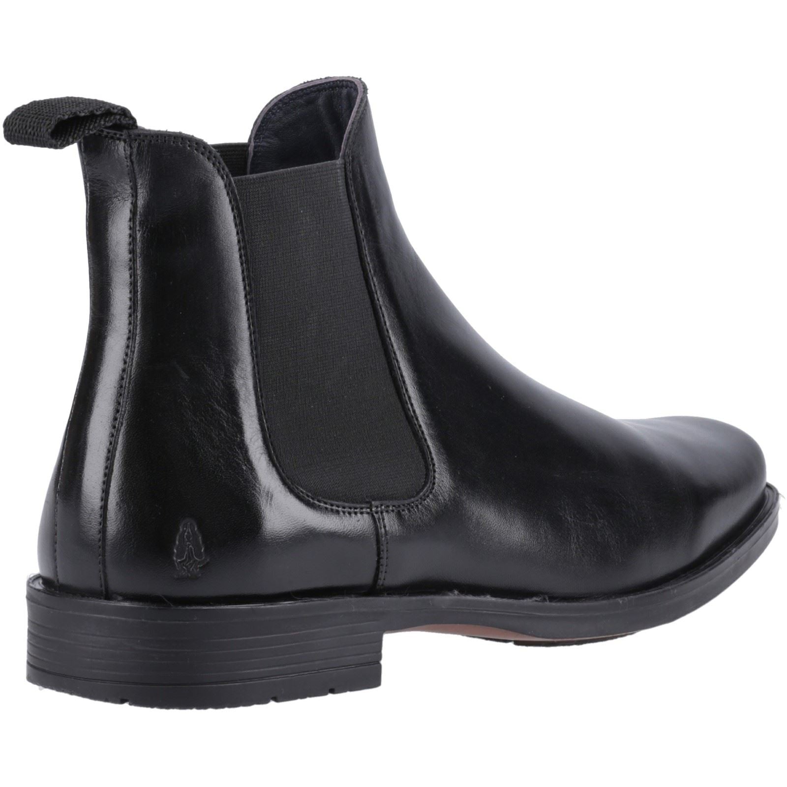 Hush Puppies Brennan Bottes En Cuir Noires Pour Hommes