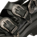 Buffalo Jupiter Ari West Sandales Noires Pour Femmes