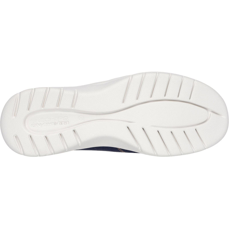 Skechers Palmilla Chaussures Bateau Pour Femmes En Toile Bleu Marine