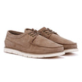 Ben Sherman Soho Chaussures Grises Pour Hommes En Daim À Lacets