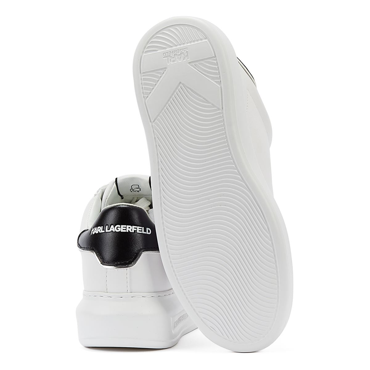 Karl Lagerfeld Kapri Karl Nft Lo Lace Baskets Blanches Pour Femmes