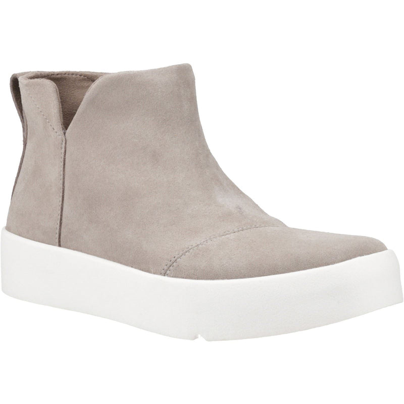 TOMS Verona Mid Bottes En Cuir Taupe Pour Femmes