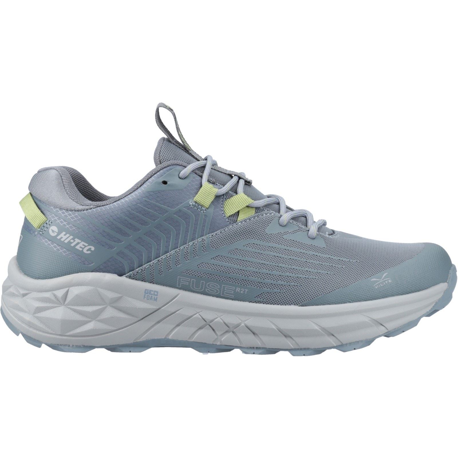 Hi-Tec Fuse Trail Low Sneakers Pour Homme En Maille De Polyester Couleur Ardoise Foncée/Météo Tempétueuse
