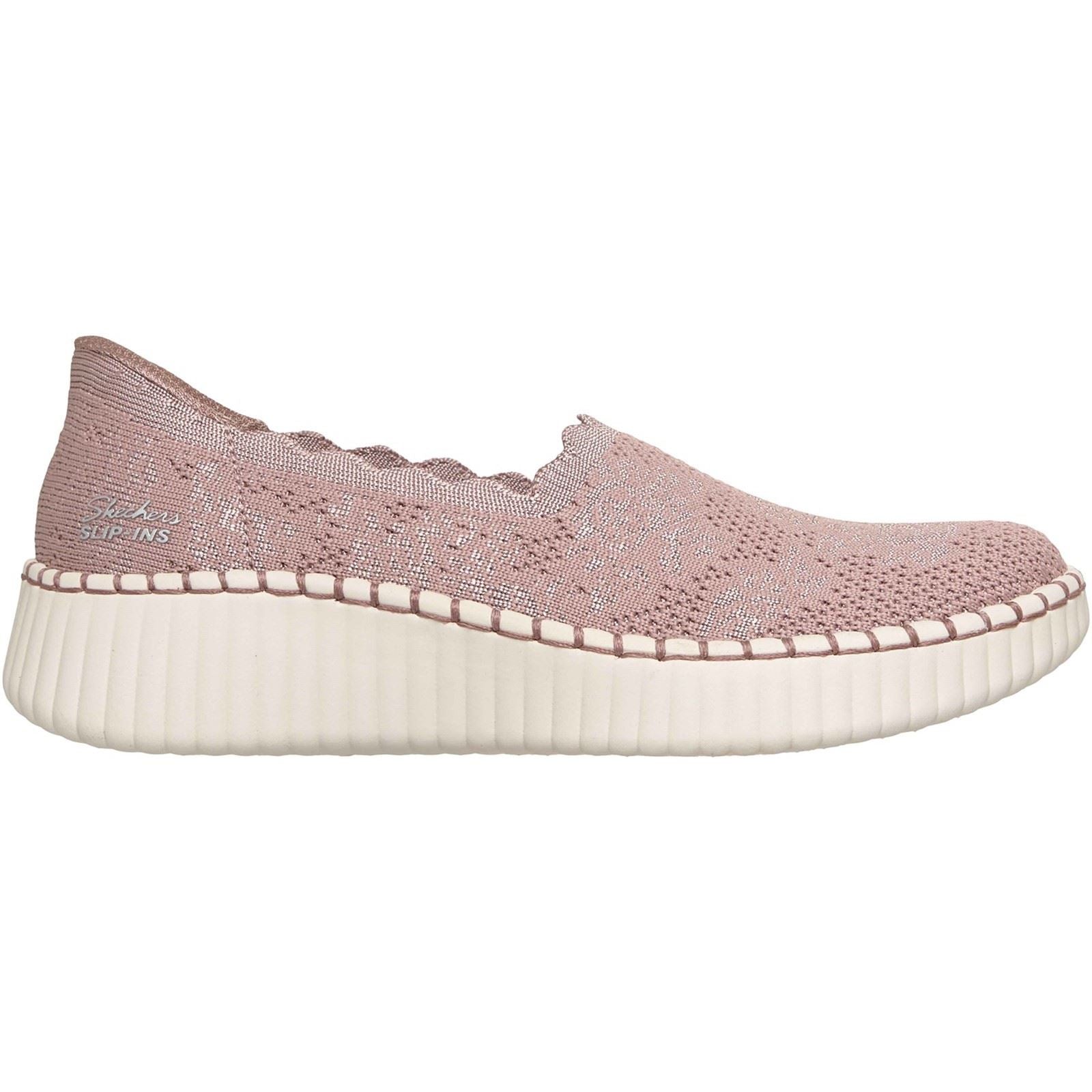 Skechers Wilshire Boulevard Baskets Mauves En Polyester Pour Femmes