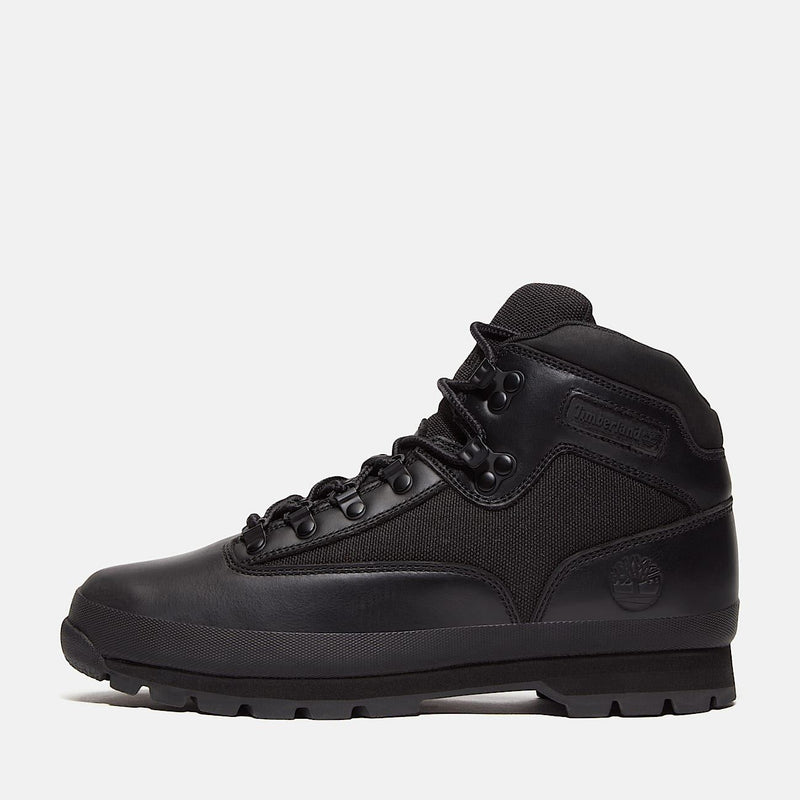 Timberland Euro Hiker Workwear I Blackout Bottes En Cuir Noires Pour Hommes