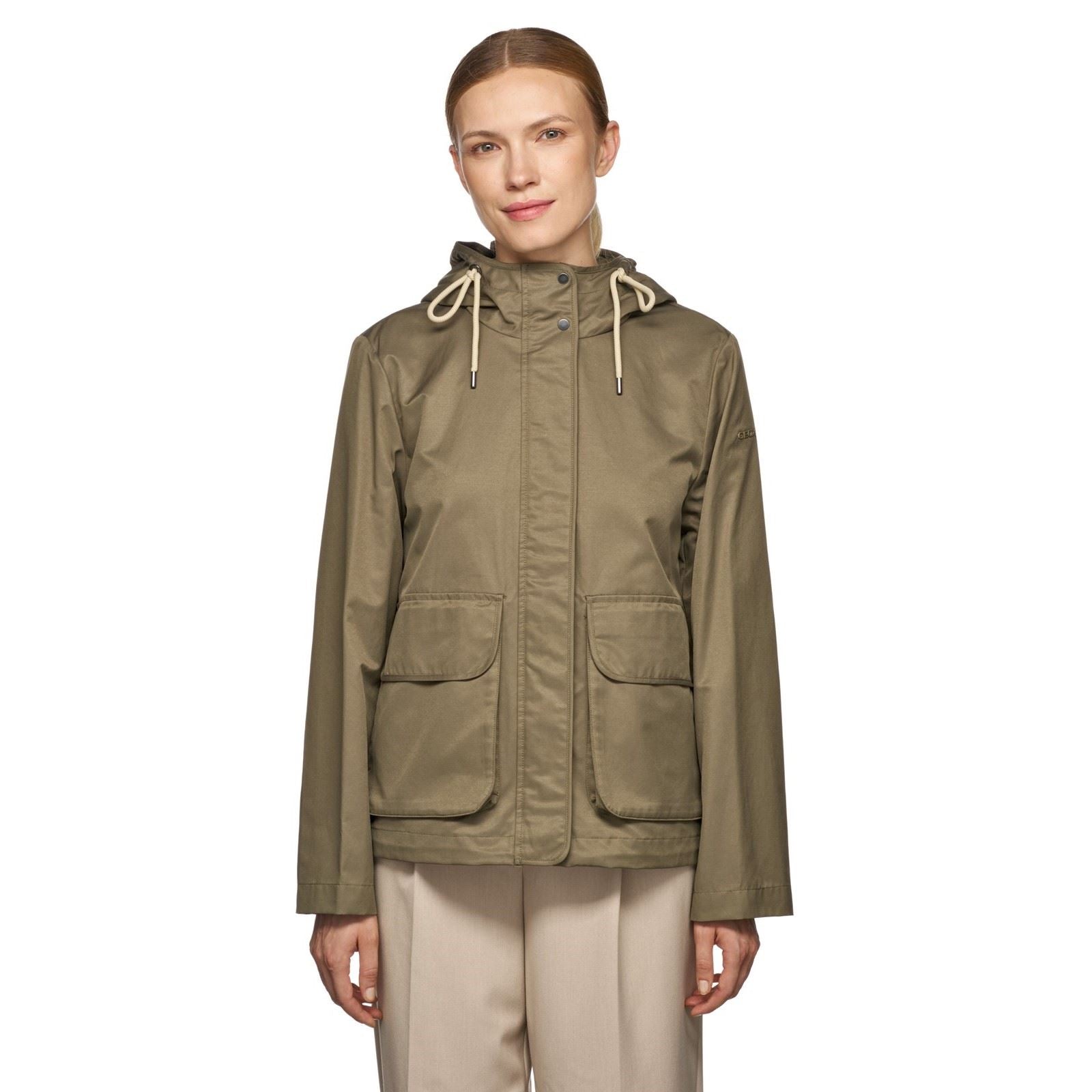Geox W ILDE Manteau Parka Olive Pour Femme