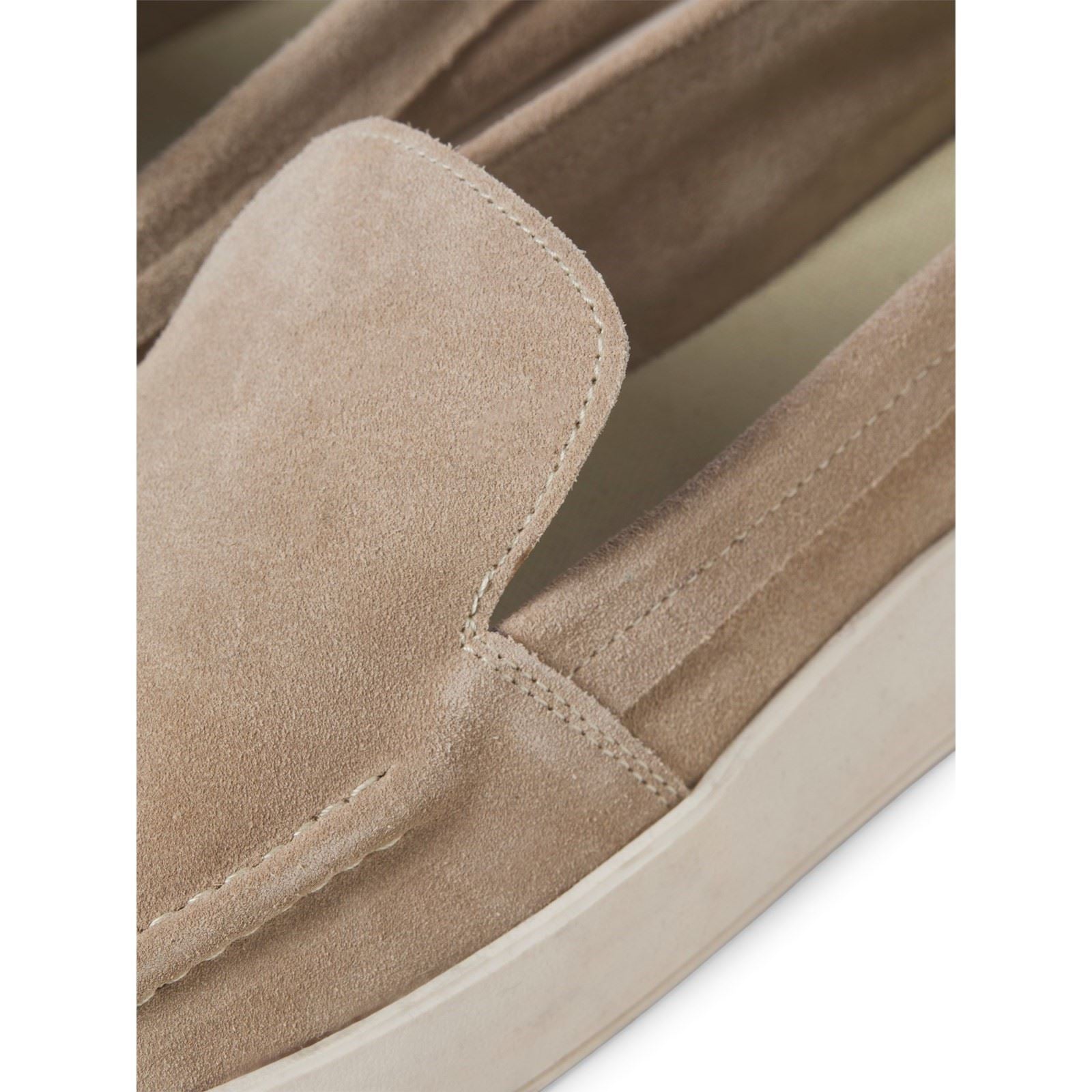Jack & Jones Maccartney Mocassins Taupe Plaza Pour Homme En Suede