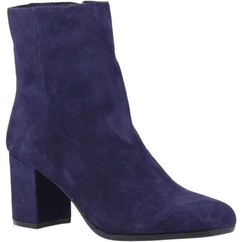 Hush Puppies Octavia Femmes Bottines À Talons En Daim Bleu Marine