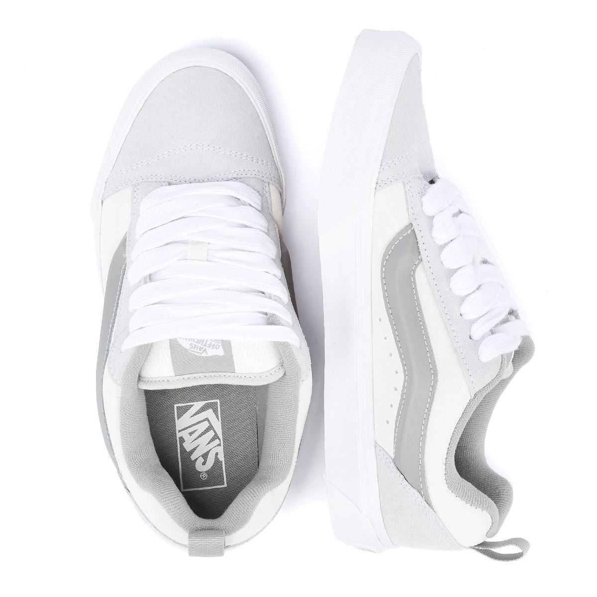 Vans Knu School Tri-Tone Baskets En Daim Gris
