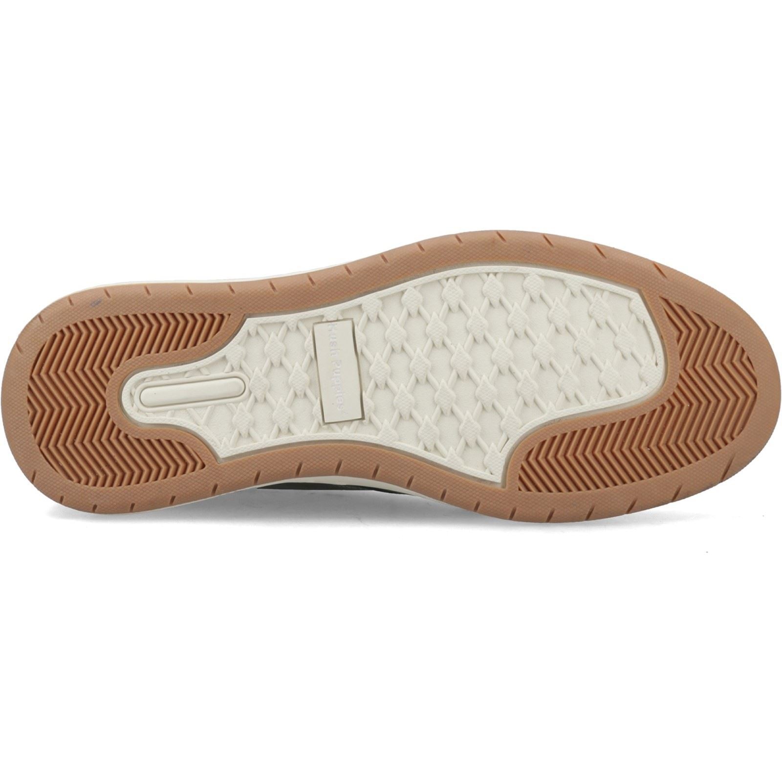 Hush Puppies Bowen Chaussures En Cuir Pour Homme En Kaki Foncé À Lacets