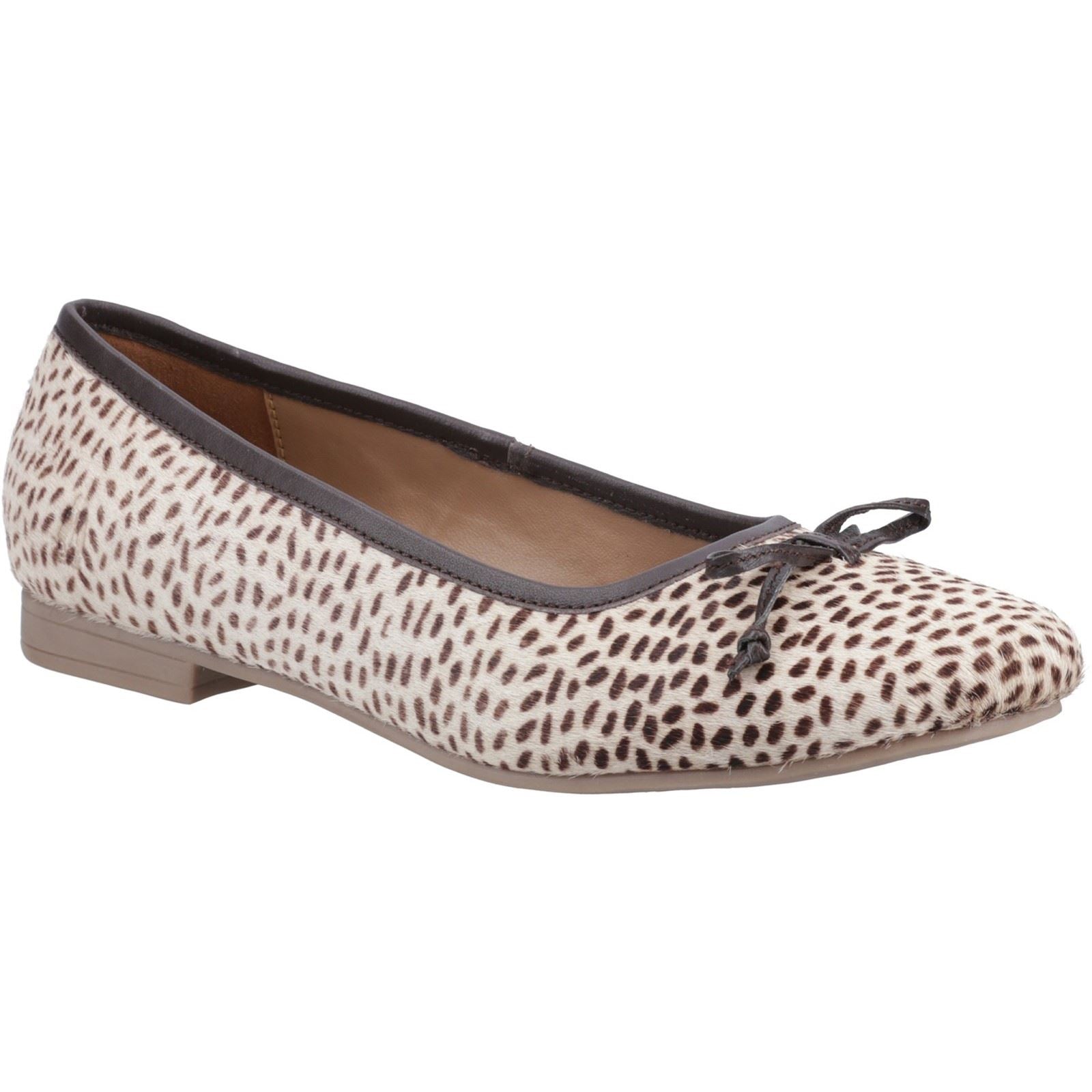 Hush Puppies Naomi Suede Chaussures Plates Pour Femme En Suède Avec Motif Animal
