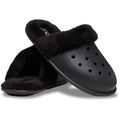 Crocs Classic Fuzz Scuff Sabots Noirs Pour Hommes En Thermoplastique